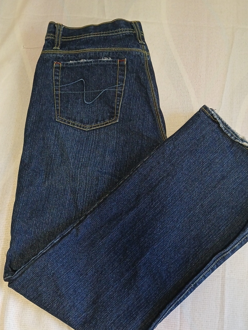 Zena Men's Straight Denim Jeans in Dark Blue